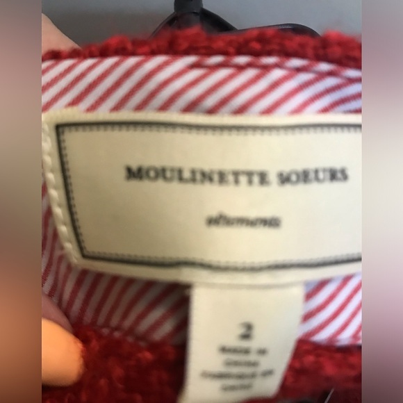 NWT Anthropologie Rich Red Textured Skirt - Picture 5 of 5